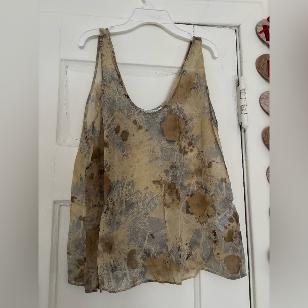 NWOT Zara Floral Tank Top